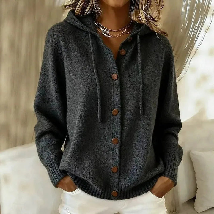 Laviiea - Cozy Hooded Cardigan