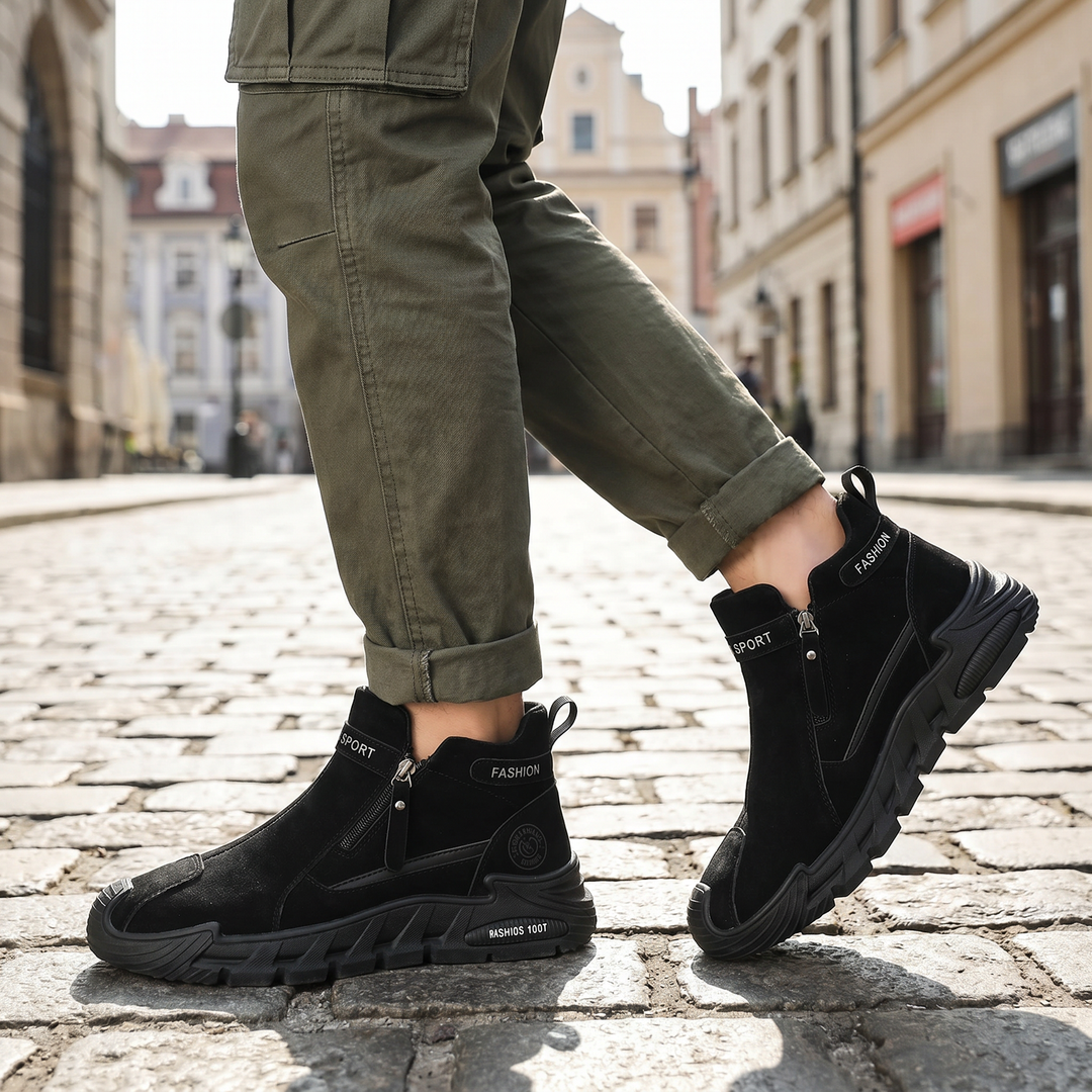 Jaquarius - Modern Sneakers With Side Zipper