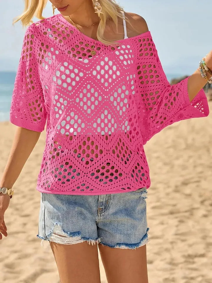 Raissa - Knitted V‐Neck Top
