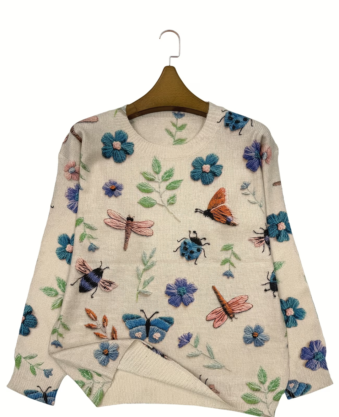Neriita - Sweater With Floral and Insect Print