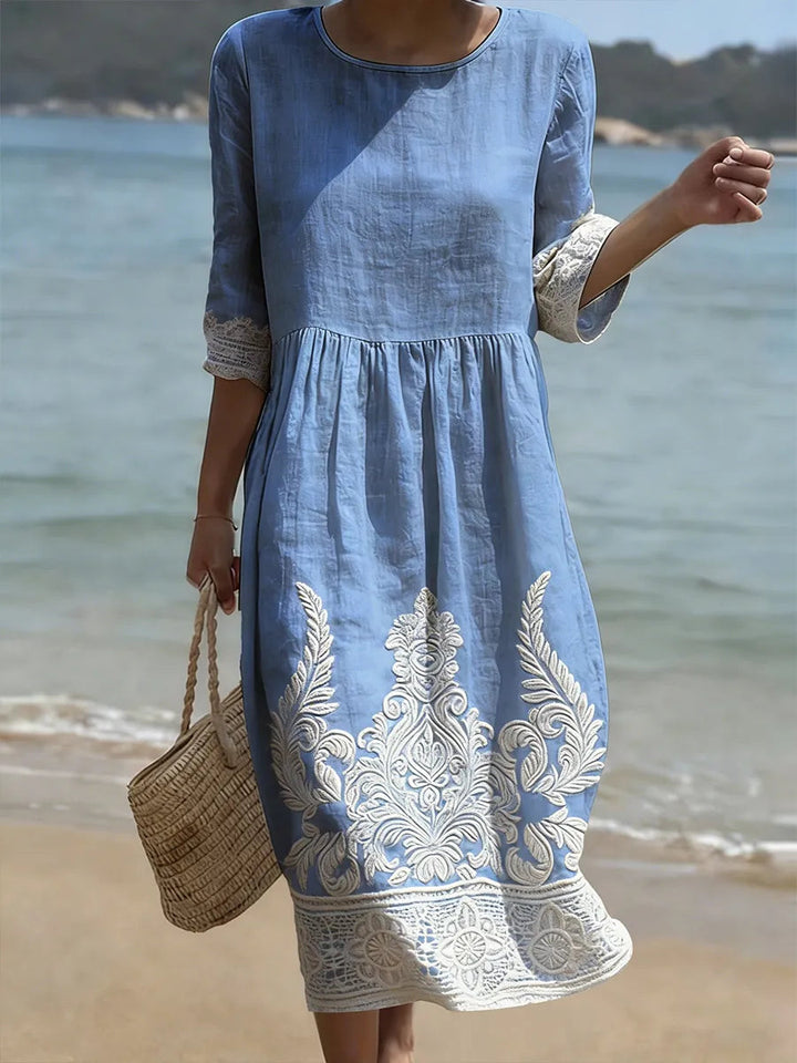 Zarena - Elegant Floral Dress