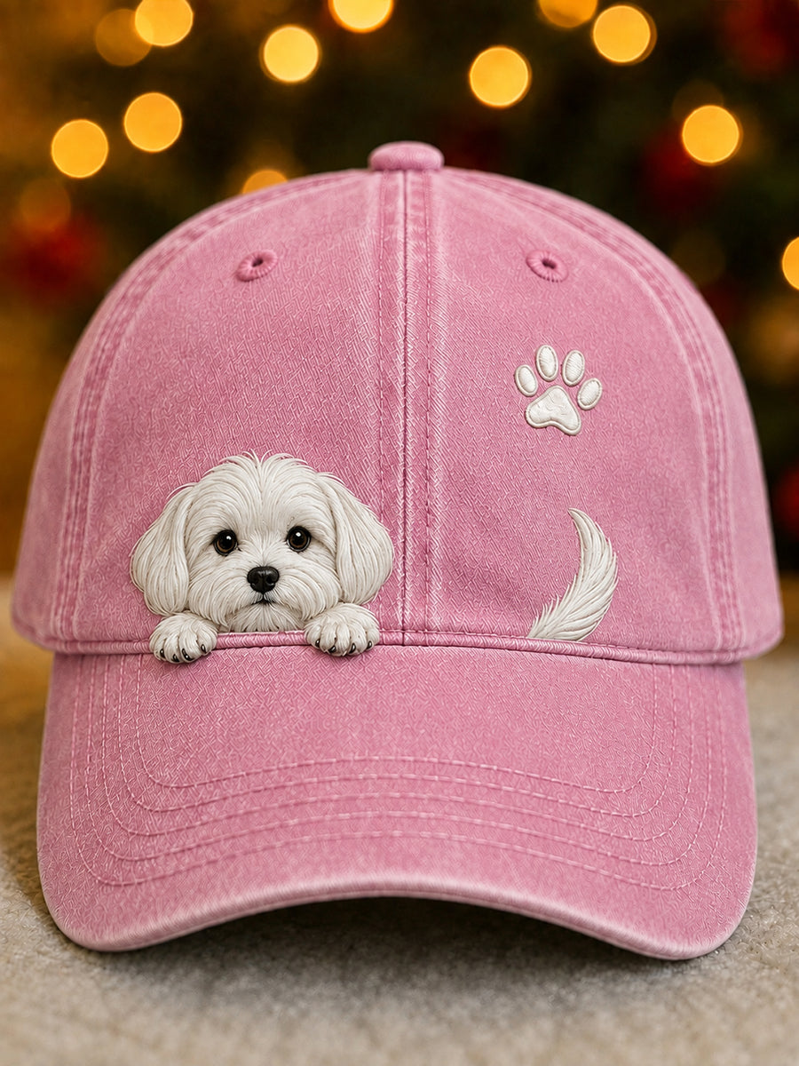 Optiline - Cute Dog Graphic Adjustable Cap