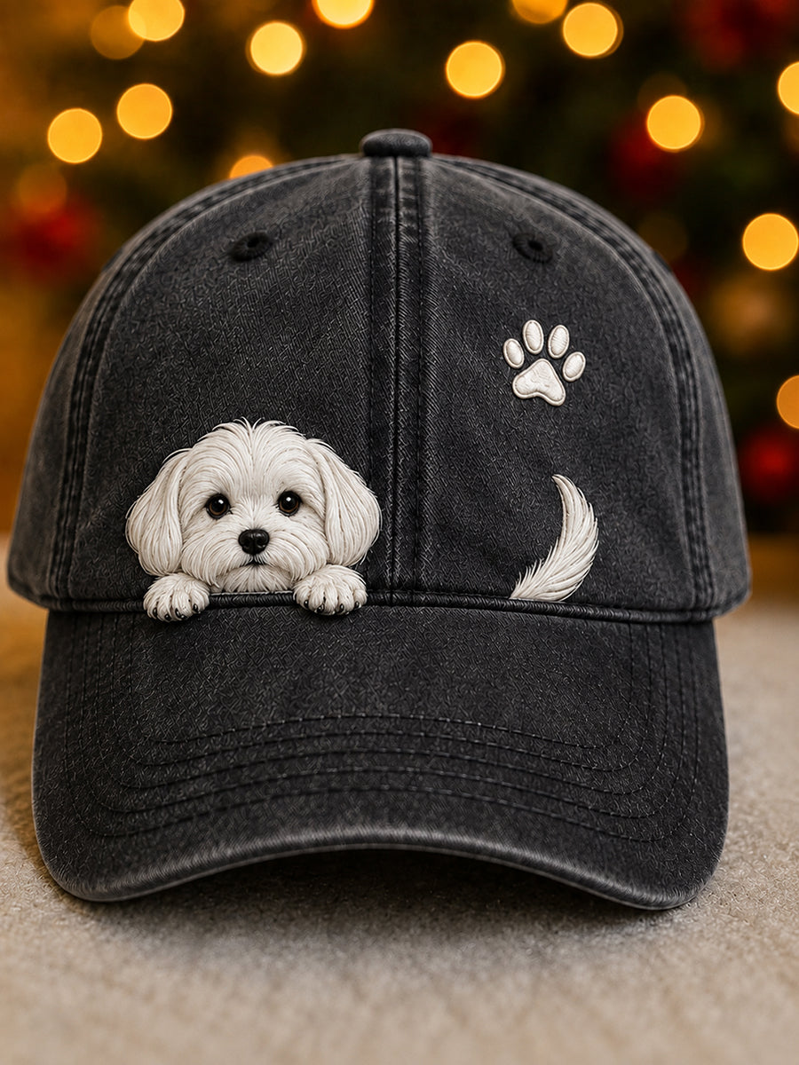 Optiline - Cute Dog Graphic Adjustable Cap