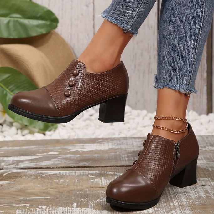 Elenuiana - Comfortable Pumps With Zipper