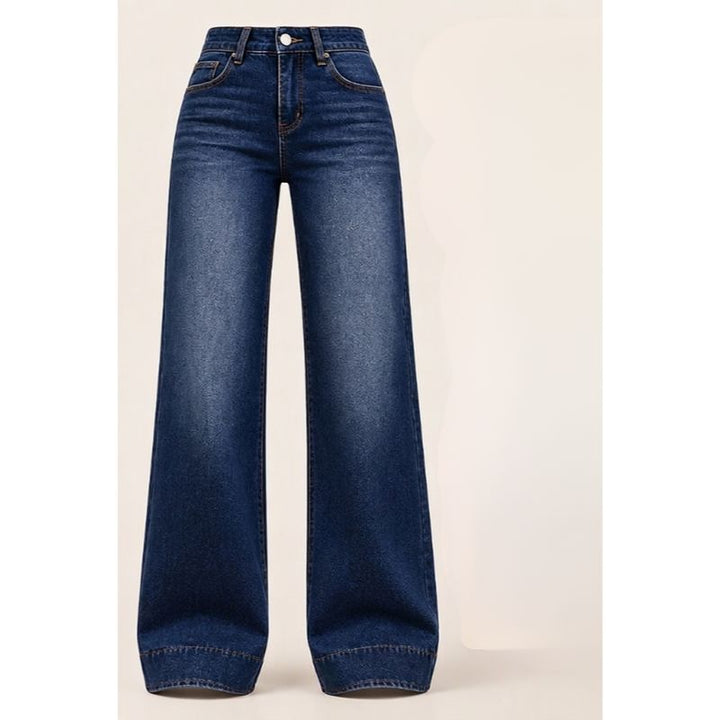 Quenuicia - Jeans With Wide Legs And High waist