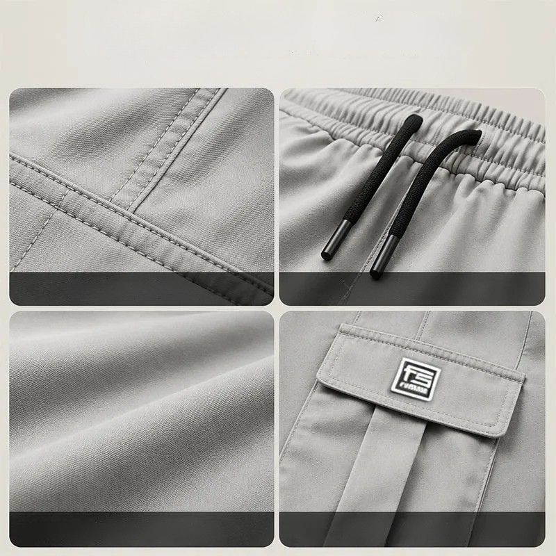 Zephyrtrace - Cargo Trousers With Drawstring Waist and Pockets
