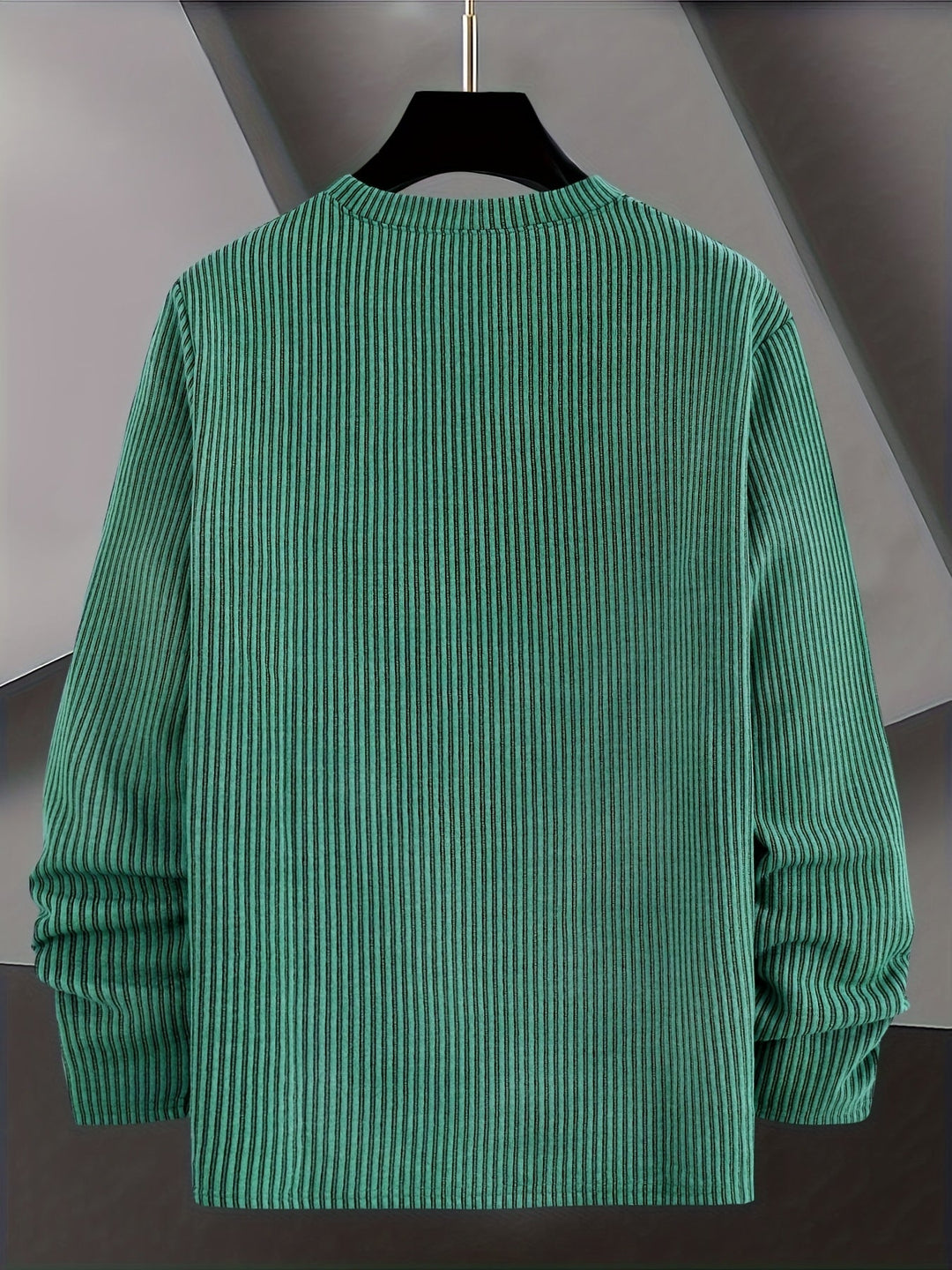 Jocor - Ribbed Knit Sweater With Crew Neck