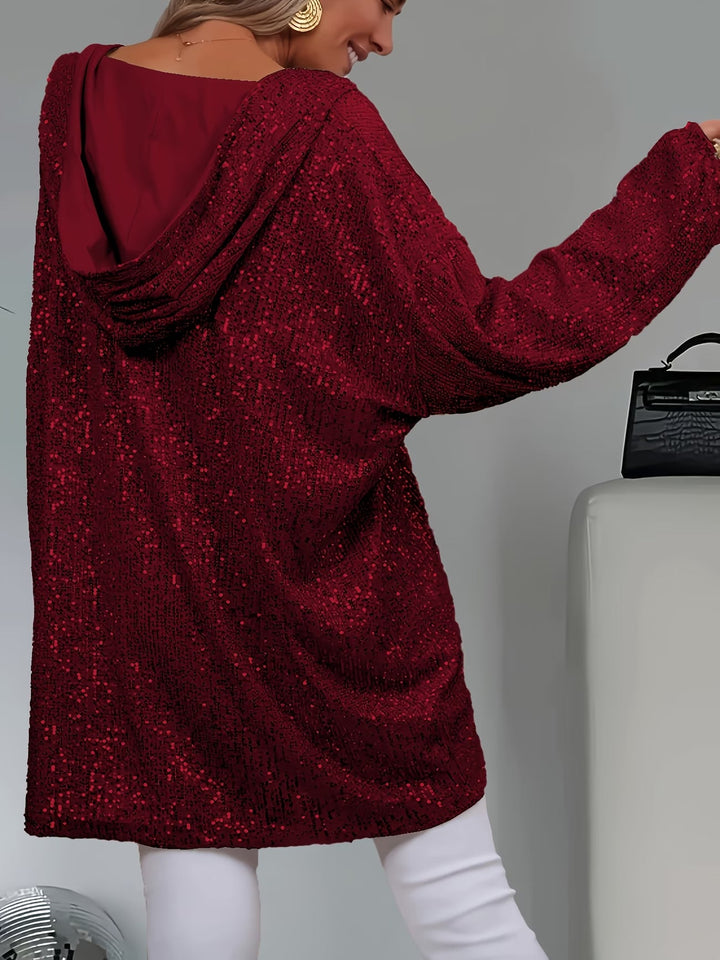 Jasmella - Long Sleeve Hooded Top