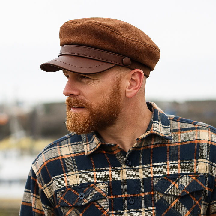Zivko - Leather Beret Cap