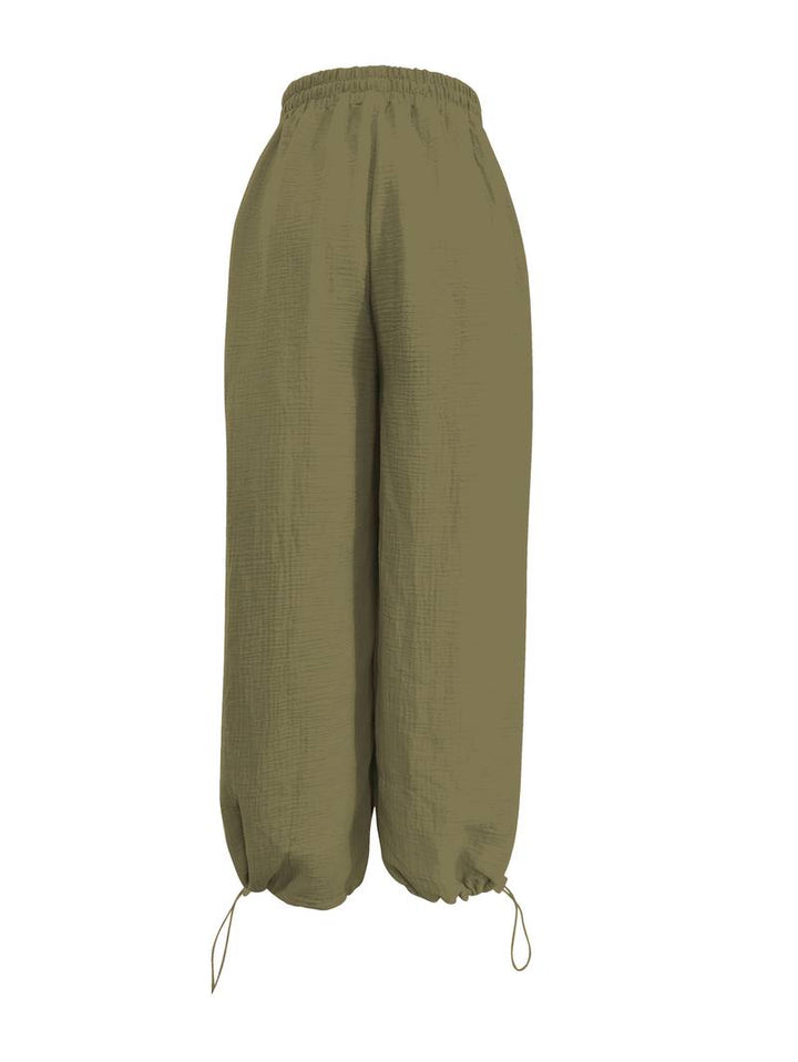 Marielle - Casual Wide Leg Ankle Length Trouser