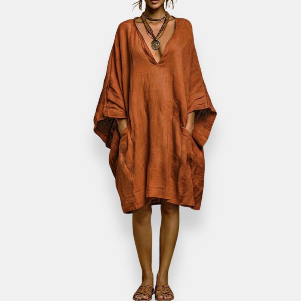 Diaraye - Oversized Low Cut Dress