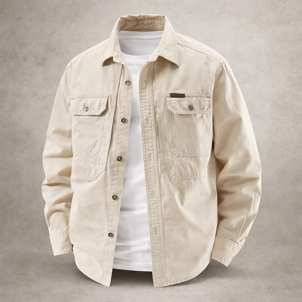 Prosper - Cotton Overshirt With Long Sleeve