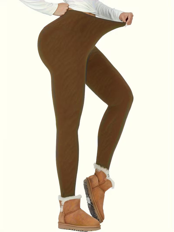 Clarelle - Thermal Fleece Lined High Waisted Leggings