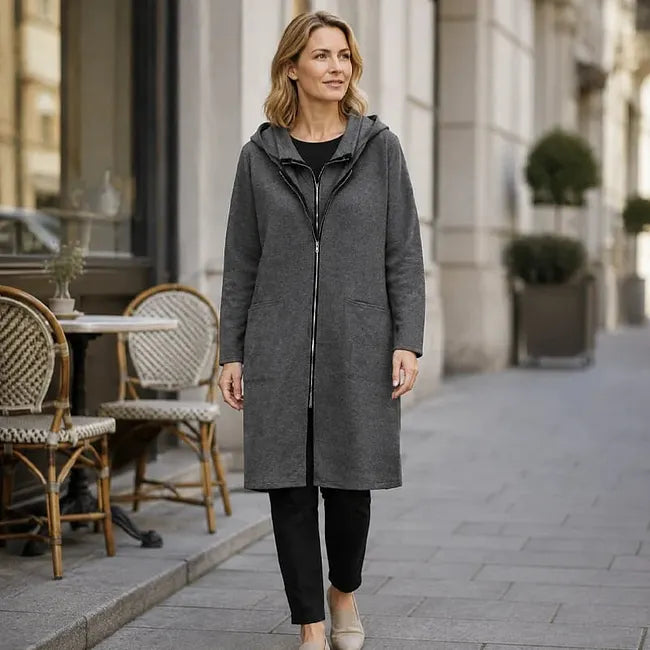 Talielova - Mid-Length Hooded Jacket