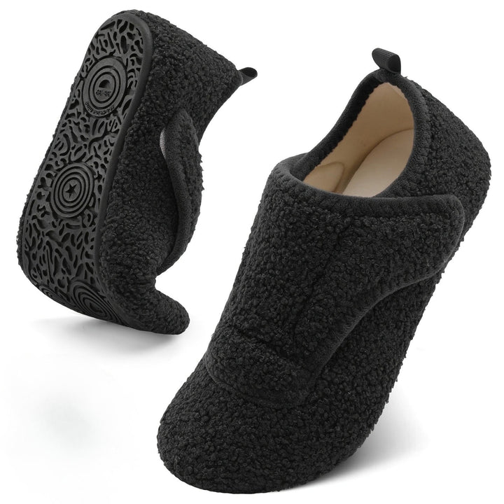 Renaana - Lightweight Wide Slipper With Rubber Sole