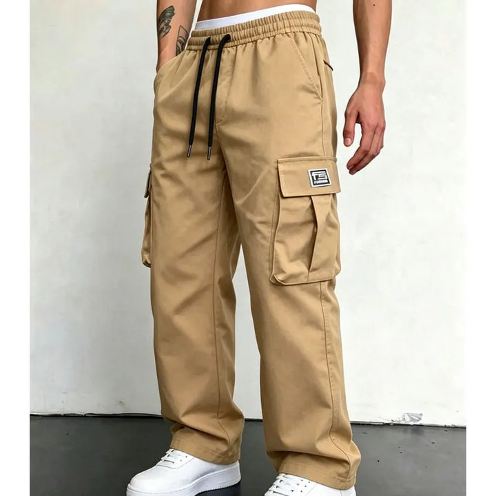 Zephyrtrace - Cargo Trousers With Drawstring Waist and Pockets