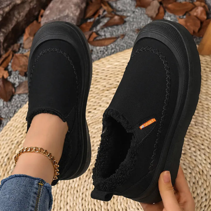 Sunnira - Elegant Shoes With Faux Fur Lining
