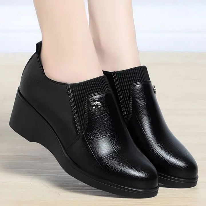 Seveura - Leather Orthopedic Wedge Shoes