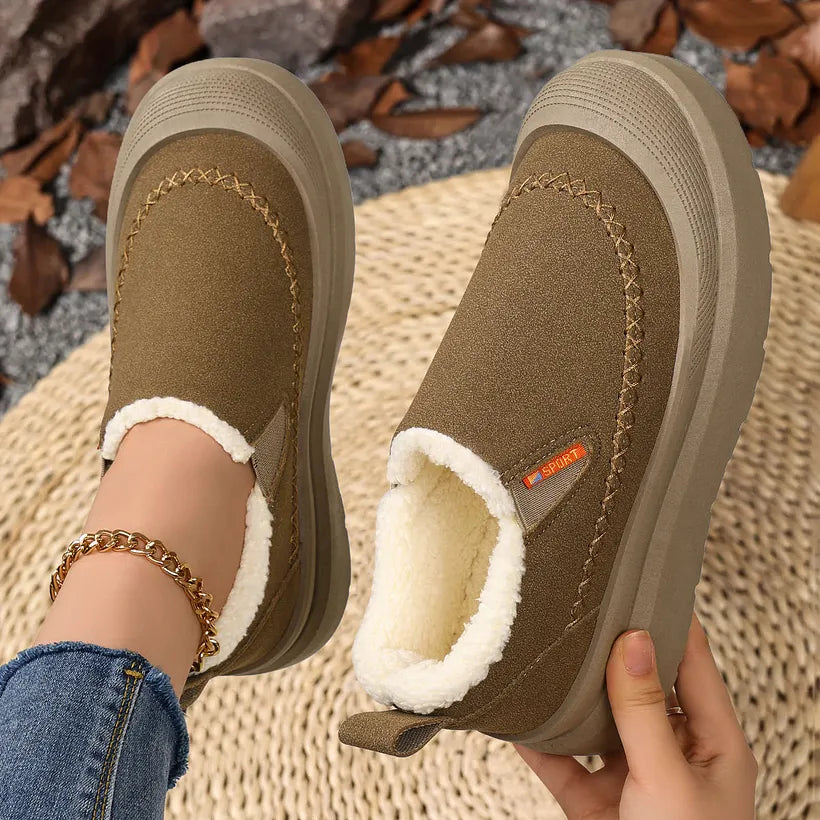 Sunnira - Elegant Shoes With Faux Fur Lining