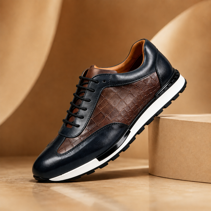 Raffar - Lace Up Leather Sneakers