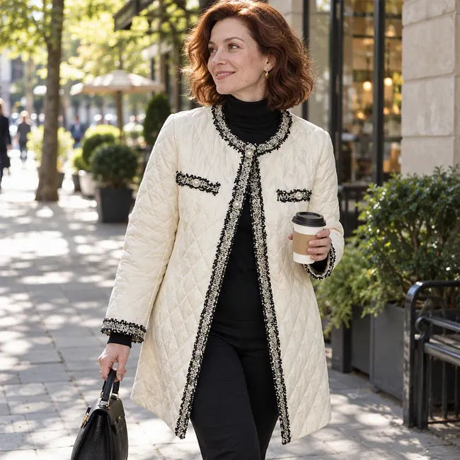 Viviieula - Elegant Round Neck Jacket