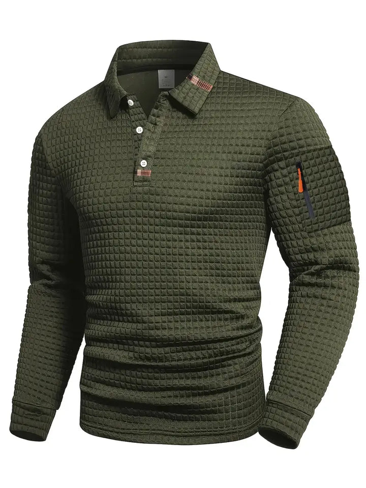 Ephraim - Textured Polo Shirt With Sleeve Pocket