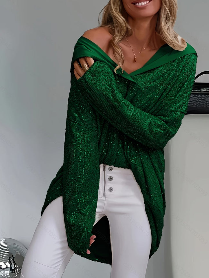 Jasmella - Long Sleeve Hooded Top