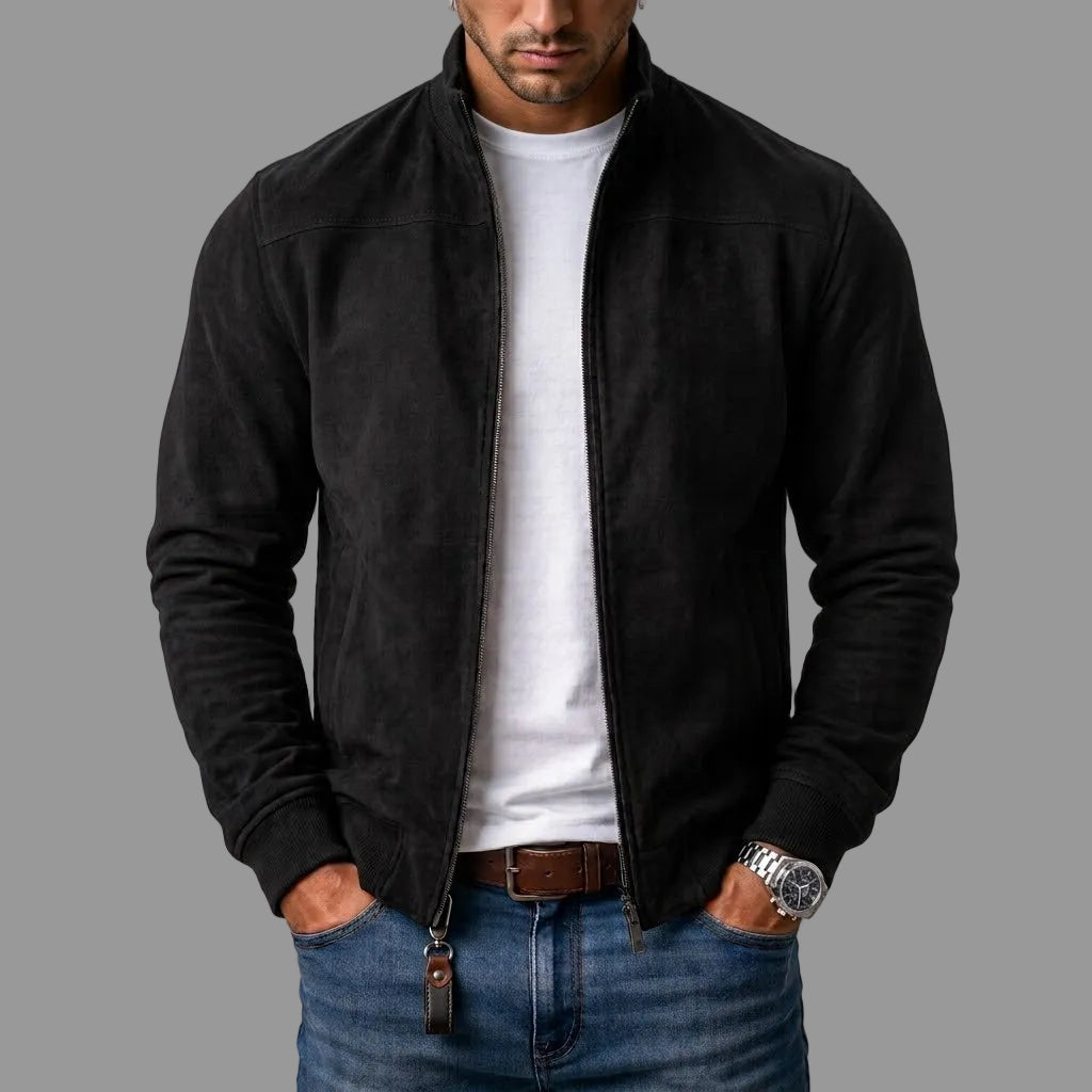 Warrwin - Suede Bomber Jacket