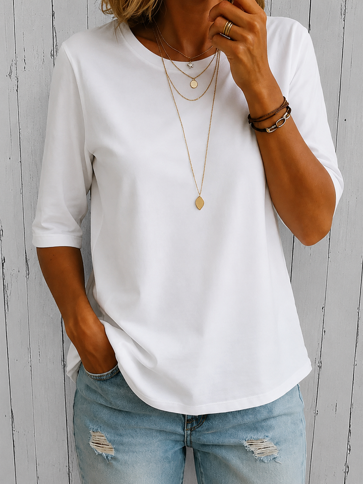 Beela - Comfortable T-shirt With O-Neck