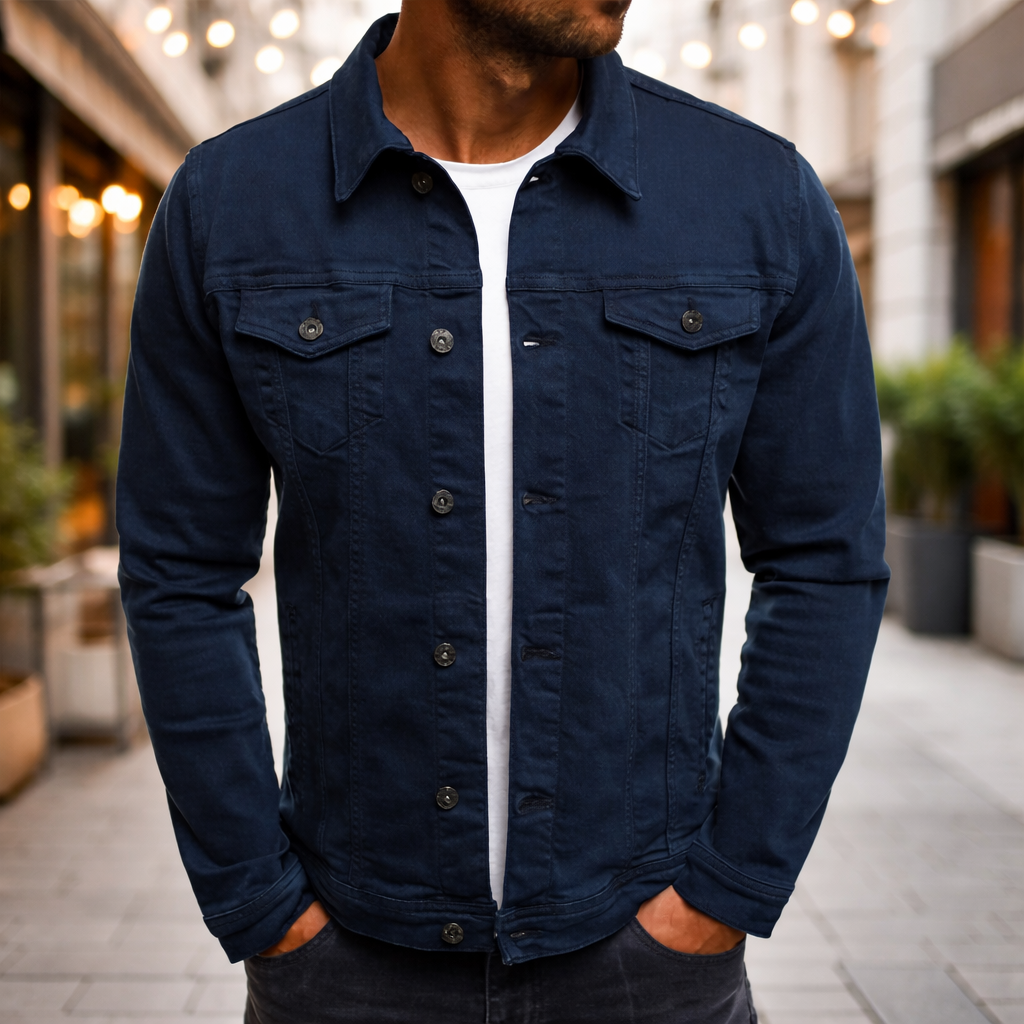 Steponas - Casual Heren Denim Jacket