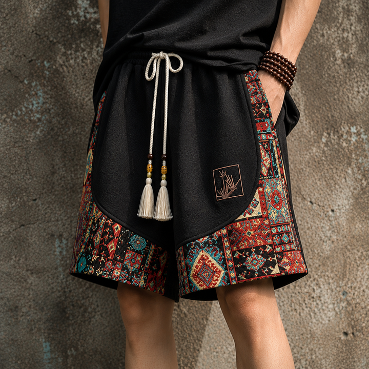 Haren - Boho Inspired Shorts With Elastic Waist