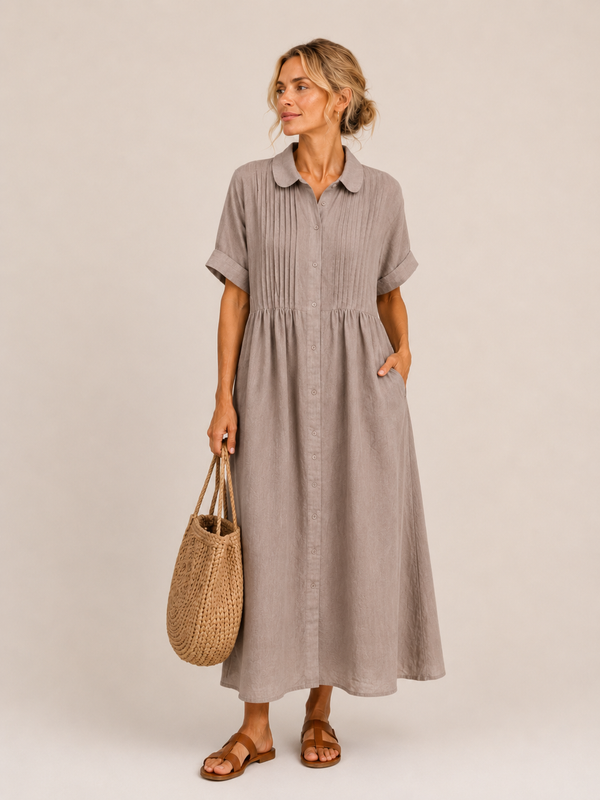 Anjali - Summer Shirt Middi Dress