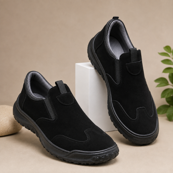 Solariview - Slip On Shoes With Elastic Panels and Textured Soles