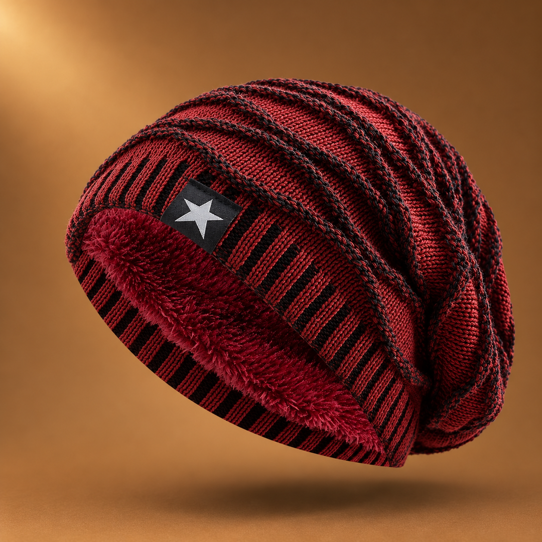 Jiomuglow - Fleece Lined Knit Beanie