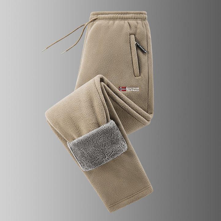 Spectorflow  - Fleece-Lined Pants With Drawstring and Zippered Pockets