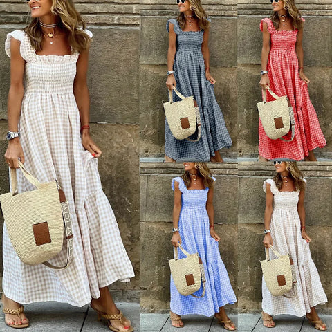 Jayne - Sleeveless Square Neck Maxi Dress