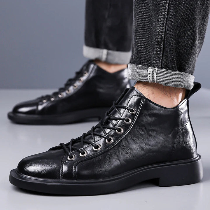 Ailton - Leather Lace Boots