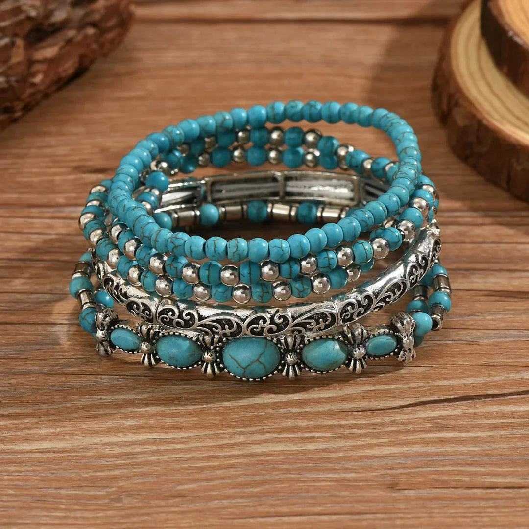 Nilay - Boho-Style Turquoise Bracelets