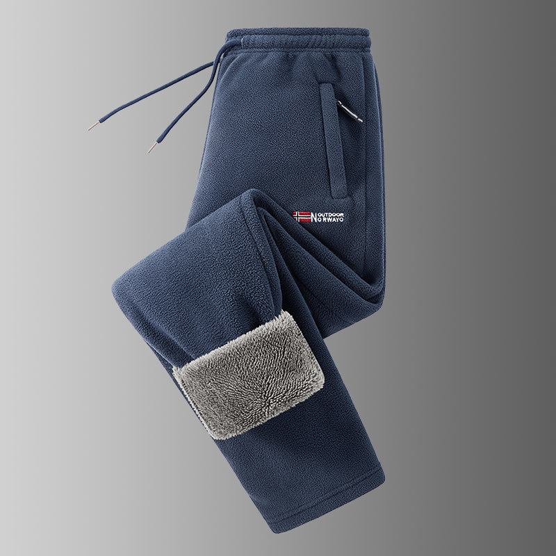 Spectorflow  - Fleece-Lined Pants With Drawstring and Zippered Pockets