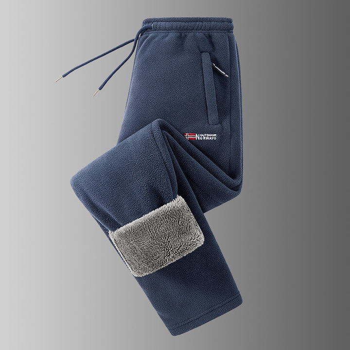 Spectorflow  - Fleece-Lined Pants With Drawstring and Zippered Pockets
