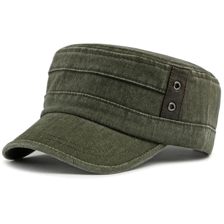 Pauzeasync - Denim Cap With Buckle Strap