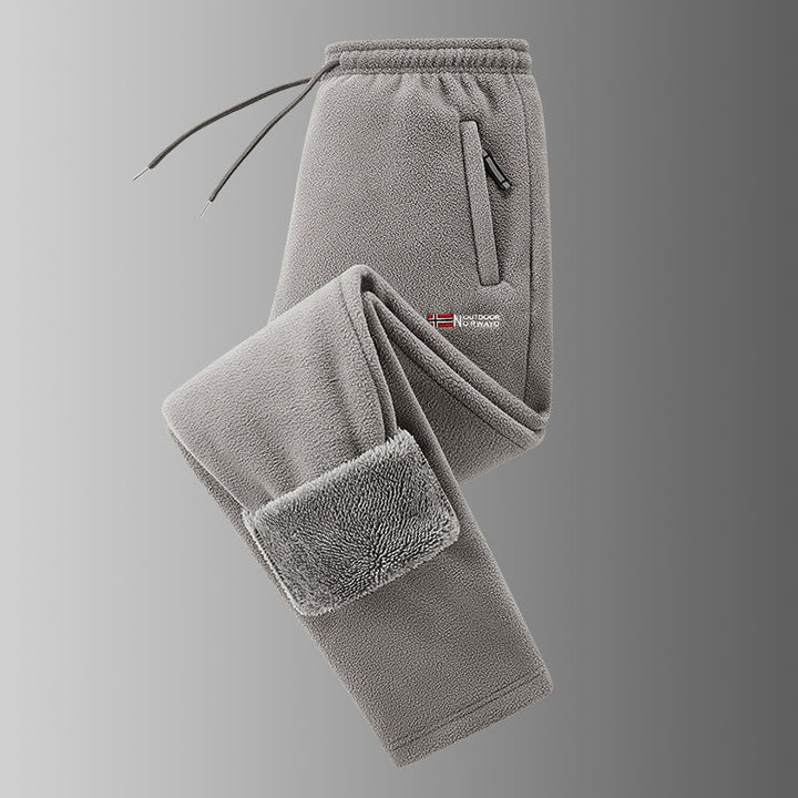 Spectorflow  - Fleece-Lined Pants With Drawstring and Zippered Pockets