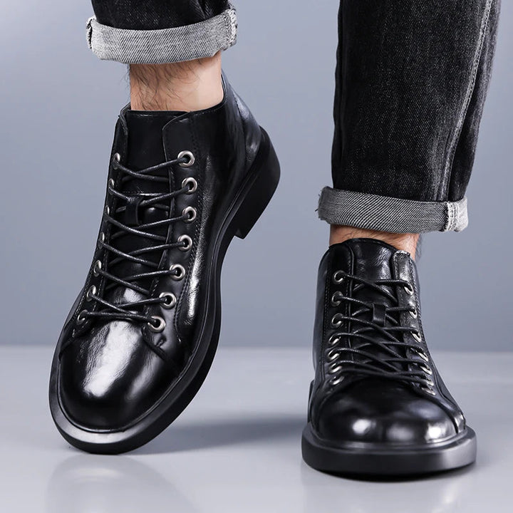 Ailton - Leather Lace Boots
