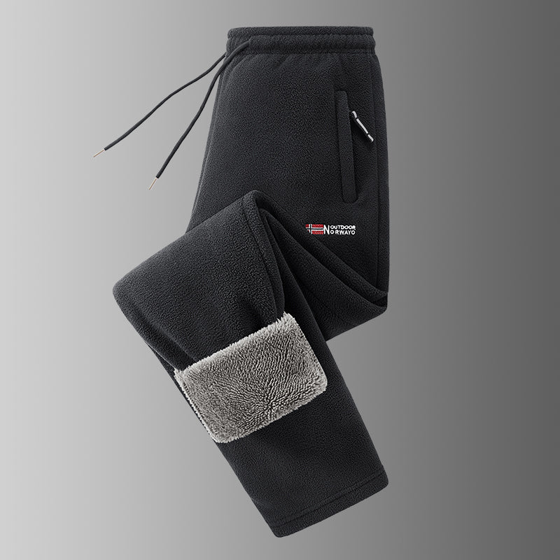 Spectorflow  - Fleece-Lined Pants With Drawstring and Zippered Pockets