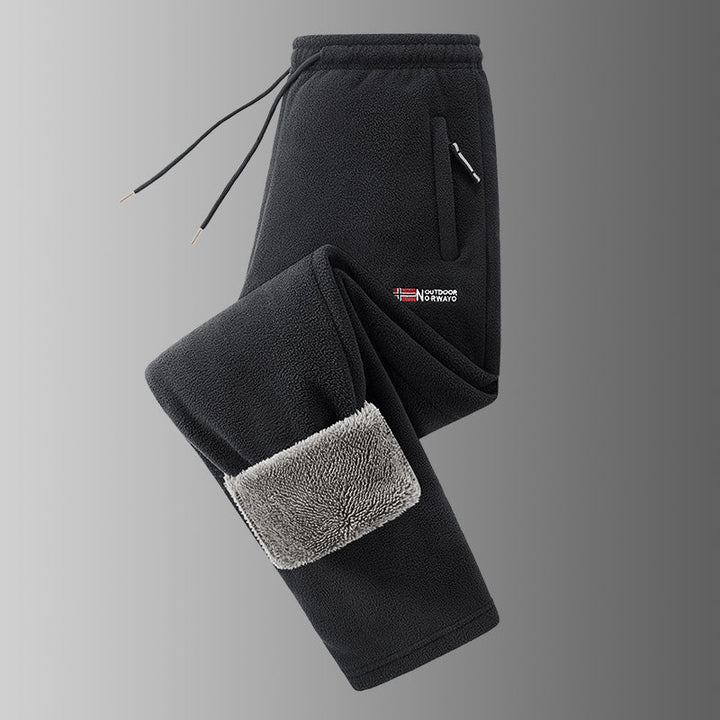 Spectorflow  - Fleece-Lined Pants With Drawstring and Zippered Pockets