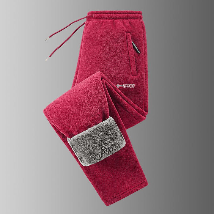 Spectorflow  - Fleece-Lined Pants With Drawstring and Zippered Pockets