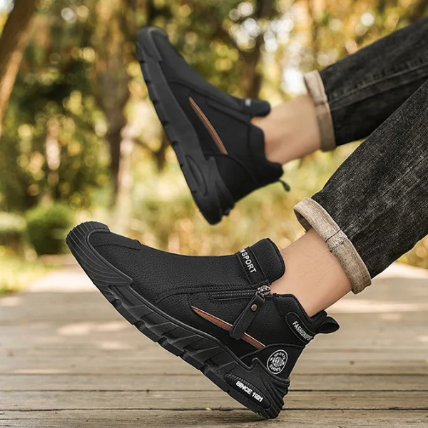 Jaquarius - Modern Sneakers With Side Zipper