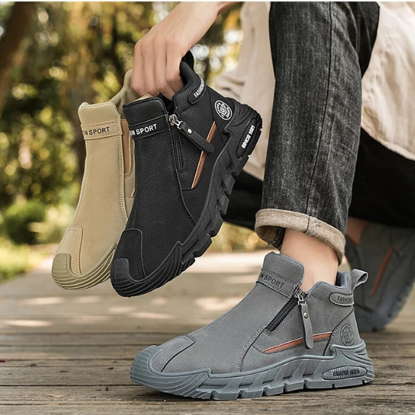 Jaquarius - Modern Sneakers With Side Zipper