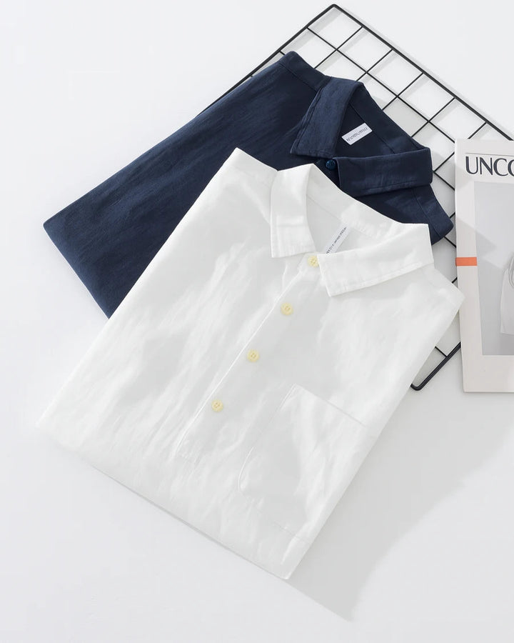 Fabius - Long Sleeve Collar Shirt With Pocket
