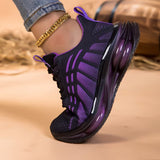 Vesperzone - Sneakers With Gradient Panels and Chunky Soles